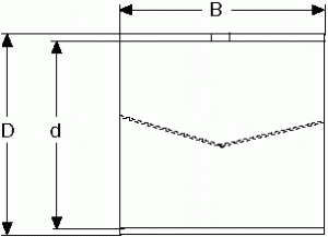 2 1/8 x 2 1/4 x 1 1/4 diagram one